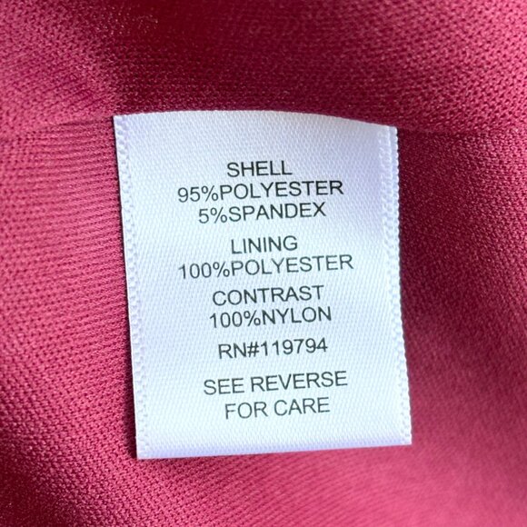 Sparkly Burgundy V-Neck Mini Dress with Ruffle Trim - Picture 8 of 10